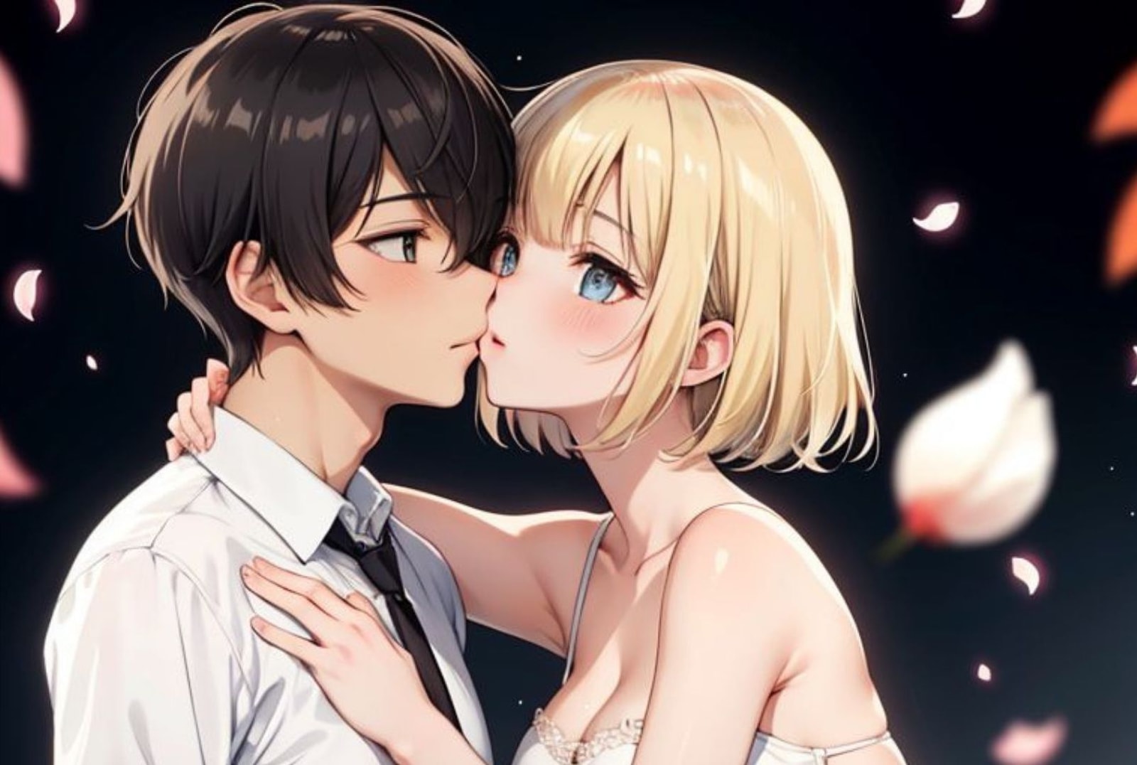 ai romantic kiss